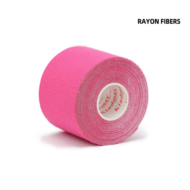 Kindmax Top Rayon Fibers Artificial Cotton Kinesiology Tape Roll Elastic Sports Tape for Knee Elow Shoulder Muscle Pain Relief - KiwisLove