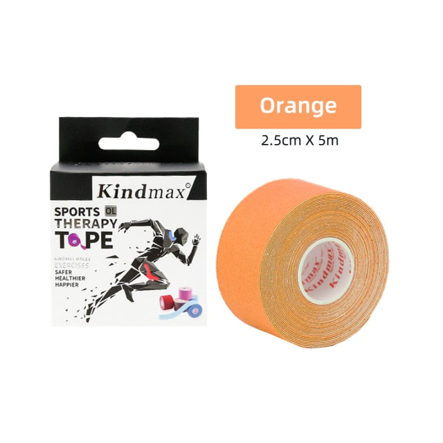 Kindmax Athletic Kinesiology Recovery Tape  Muscle  Strain Injury Relief Adhesive Bandage,2.5cmx5m - KiwisLove