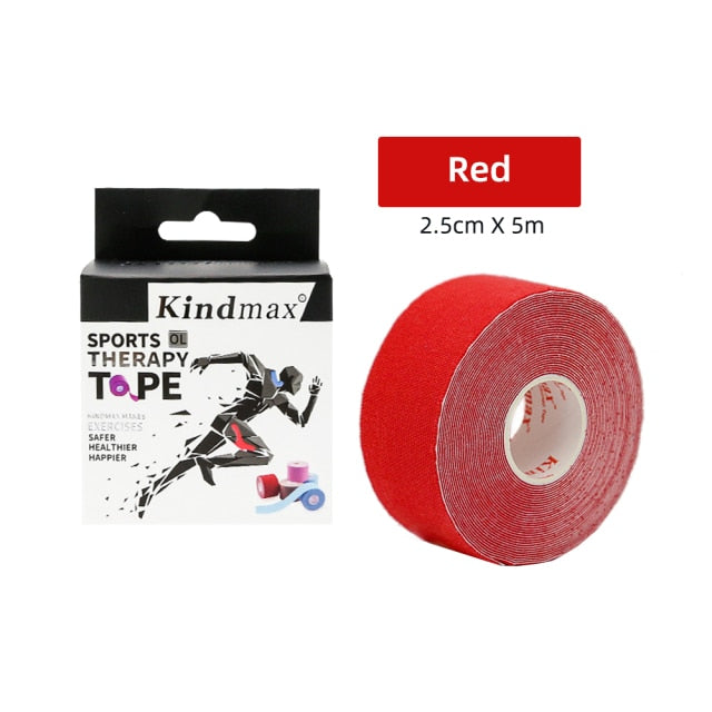 Kindmax Athletic Kinesiology Recovery Tape  Muscle  Strain Injury Relief Adhesive Bandage,2.5cmx5m - KiwisLove