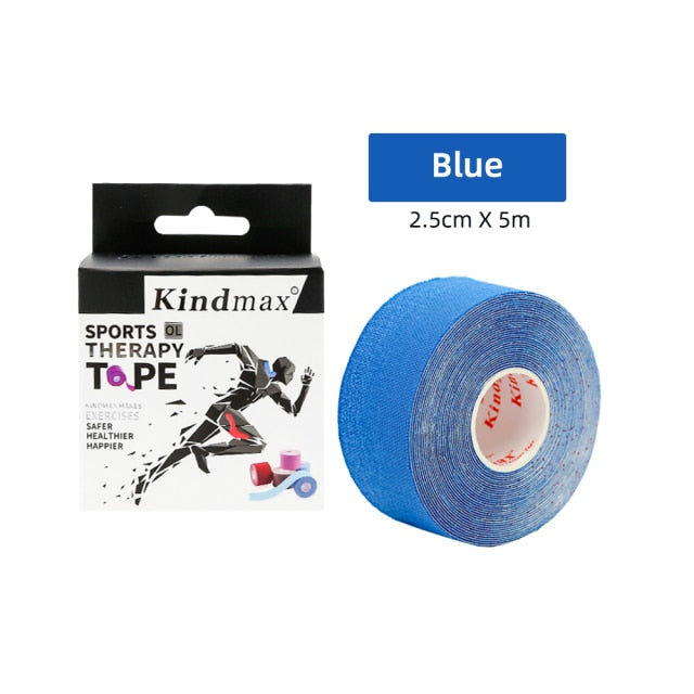 Kindmax Athletic Kinesiology Recovery Tape  Muscle  Strain Injury Relief Adhesive Bandage,2.5cmx5m - KiwisLove