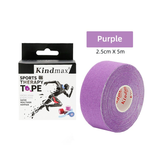 Kindmax Athletic Kinesiology Recovery Tape  Muscle  Strain Injury Relief Adhesive Bandage,2.5cmx5m - KiwisLove