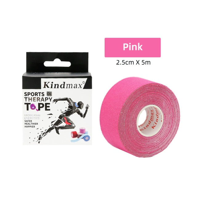 Kindmax Athletic Kinesiology Recovery Tape  Muscle  Strain Injury Relief Adhesive Bandage,2.5cmx5m - KiwisLove
