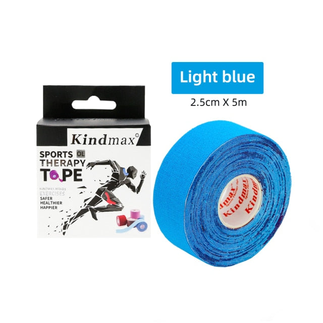 Kindmax Athletic Kinesiology Recovery Tape  Muscle  Strain Injury Relief Adhesive Bandage,2.5cmx5m - KiwisLove