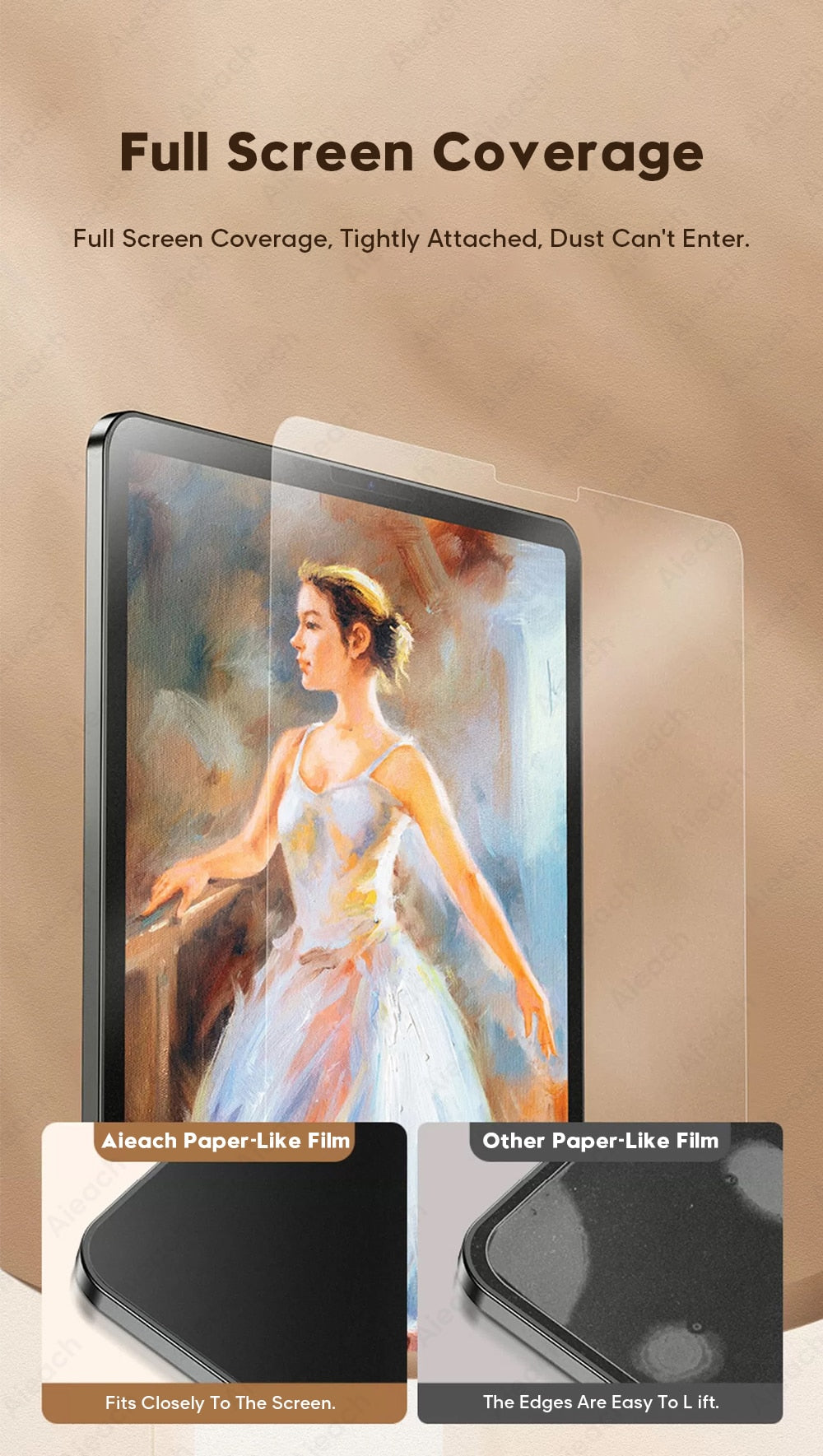 Matte Paper Like Screen Protector For iPad Air 1 2 3 4 mini 5 5th 6th 7th 8th Generation Pro 12.9 11 10.5 9.7 Paper Texture Film - KiwisLove