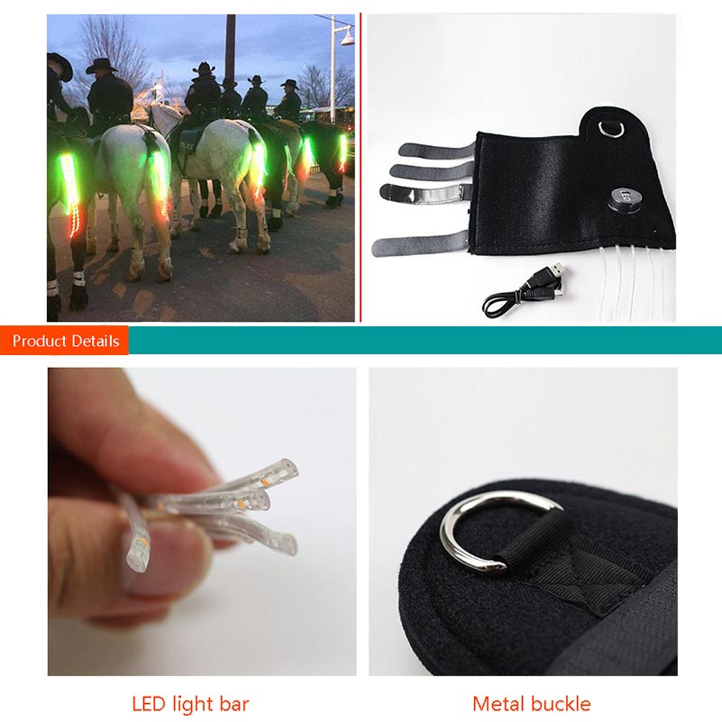 LED Horse Riding Tails Decoration Luminous Tubes Horses Riding - KiwisLove