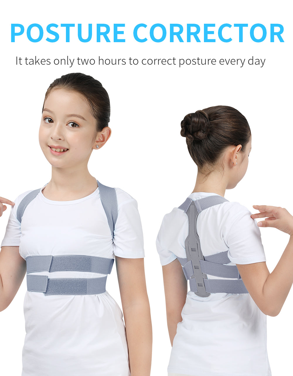 Shoulder Back Brace Support Adjustable Posture Corrector Spine Lumbar - KiwisLove