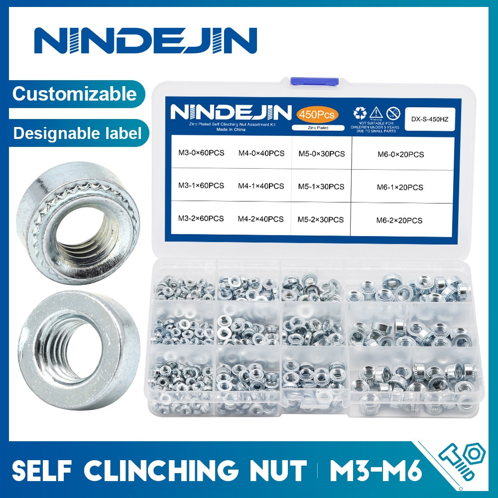 450pcs self clinching nut S zinc plated galvanized steel swage nut press-fit - KiwisLove