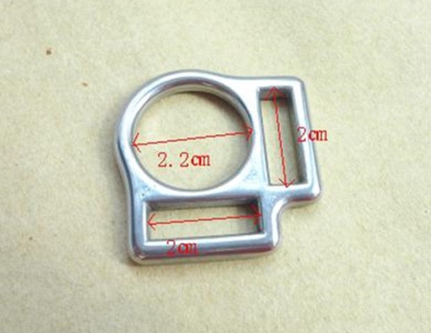 20PCS Stainless Steel Horse Halter Square Buckle With 2 Slots 2cm 2.7cm - KiwisLove