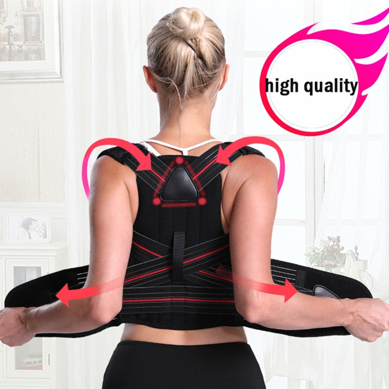 Adjustable Posture Corrector Back Support Shoulder Back Brace Posture - KiwisLove