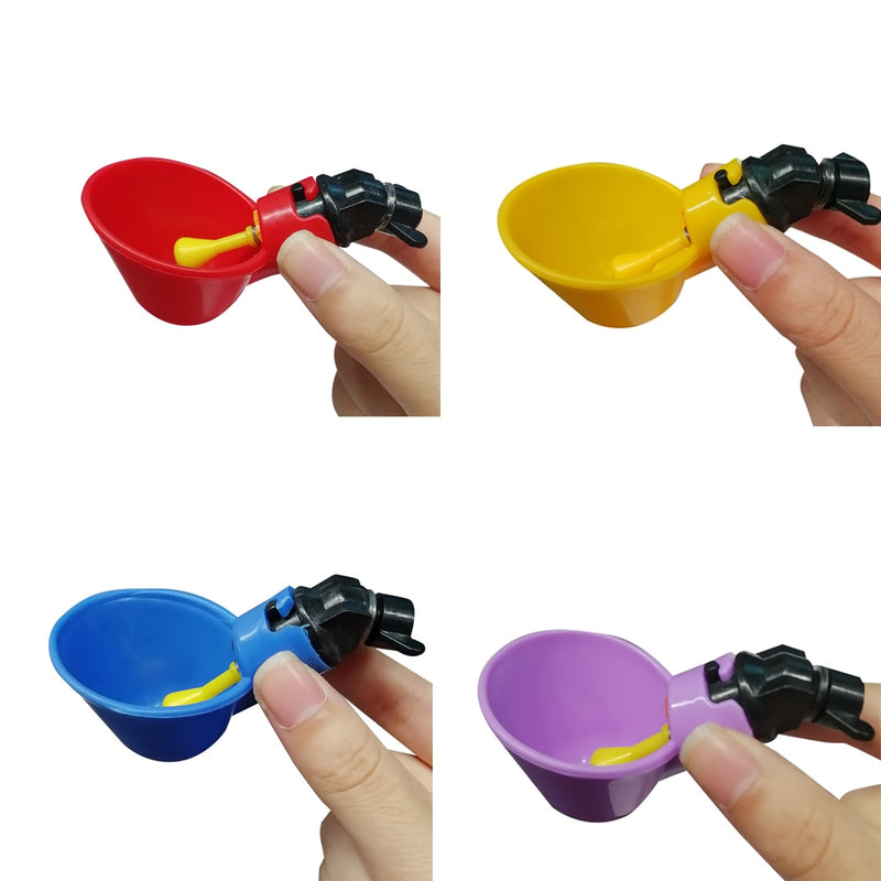 5/10Pcs Automatic Chicken Drinker Plastic Hens Bird Quail Drinking Bowl - KiwisLove