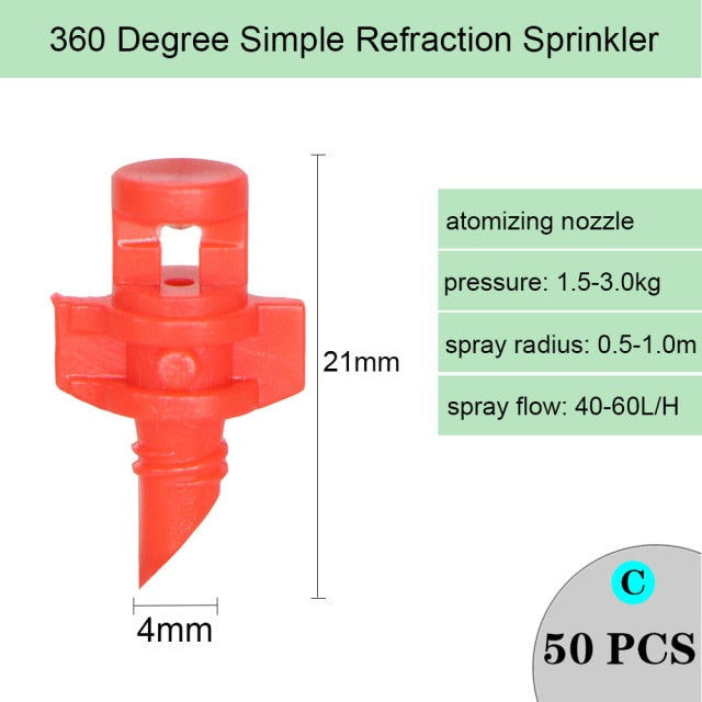 Drip Irrigation Dripper Fixed Flow Pressure Compensating Emitter - KiwisLove