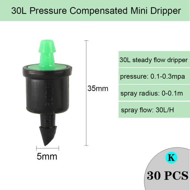 Drip Irrigation Dripper Fixed Flow Pressure Compensating Emitter - KiwisLove