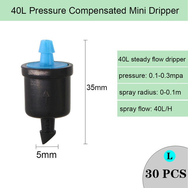 Drip Irrigation Dripper Fixed Flow Pressure Compensating Emitter - KiwisLove