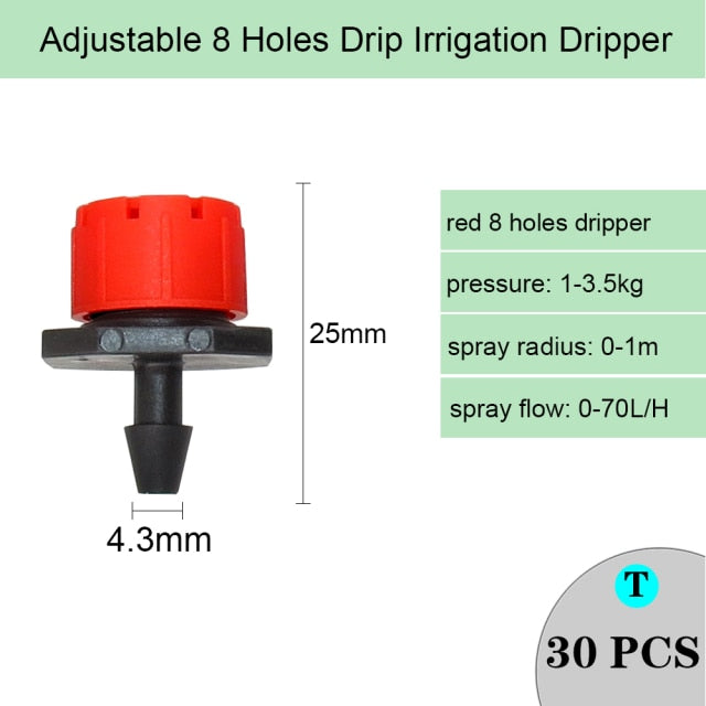 Drip Irrigation Dripper Fixed Flow Pressure Compensating Emitter - KiwisLove