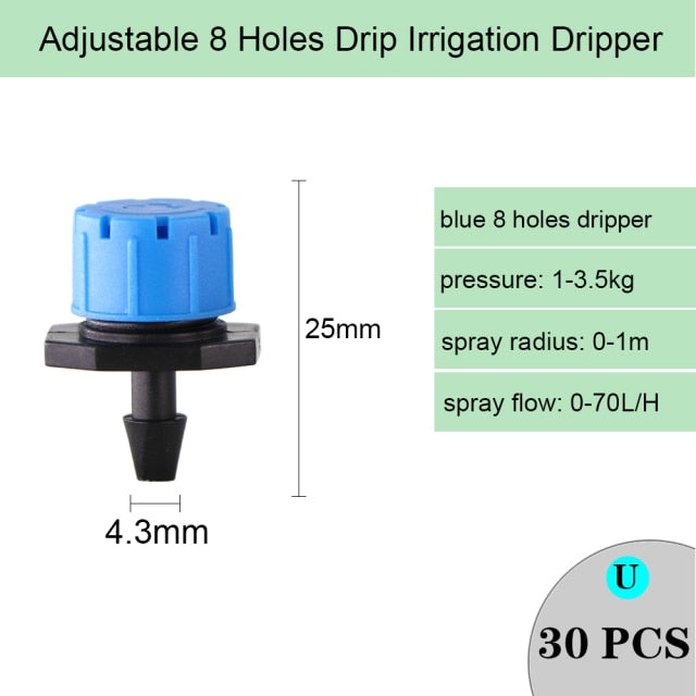 Drip Irrigation Dripper Fixed Flow Pressure Compensating Emitter - KiwisLove