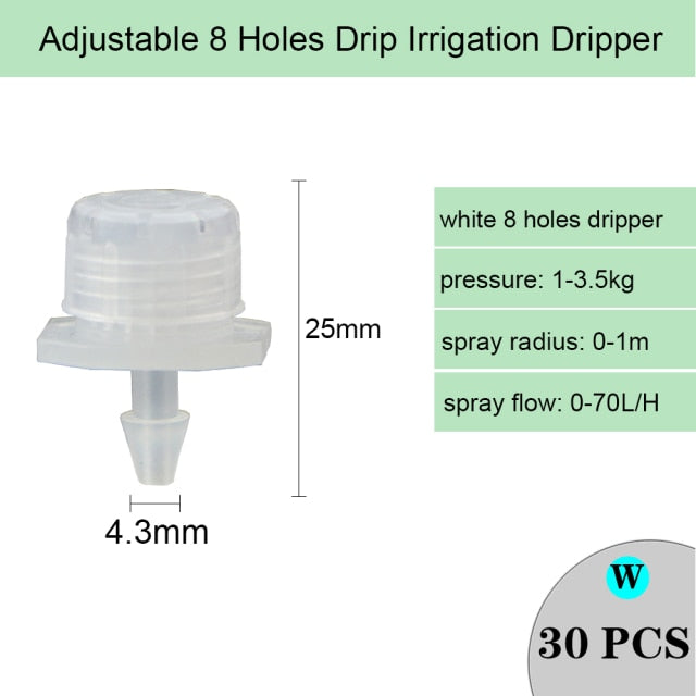 Drip Irrigation Dripper Fixed Flow Pressure Compensating Emitter - KiwisLove