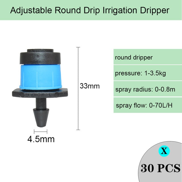 Drip Irrigation Dripper Fixed Flow Pressure Compensating Emitter - KiwisLove