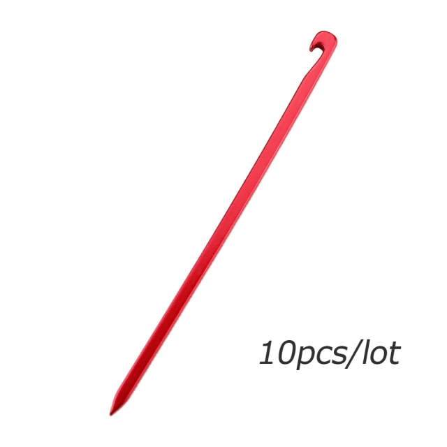 10pcs Aviation Aluminum Alloy Tent Pegs Garden Stakes - KiwisLove