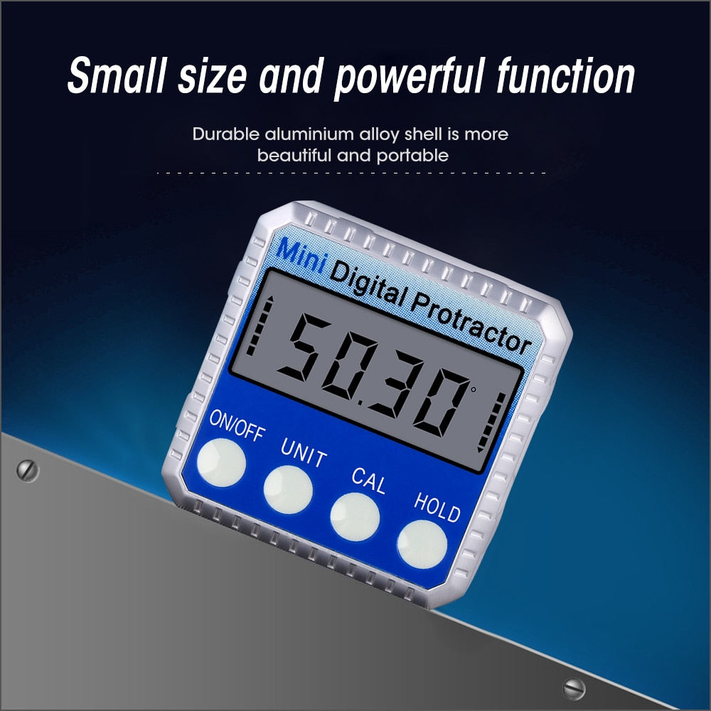 Angle Protractor Universal Bevel 360 Degree Mini Electronic Digital - KiwisLove
