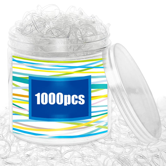 Transparent Hair Bands for Bridal Girls Ponytail Holder Elastic Rubber Bands Rope - KiwisLove