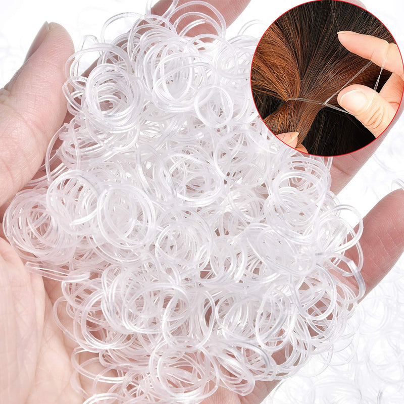 Transparent Hair Bands for Bridal Girls Ponytail Holder Elastic Rubber Bands Rope - KiwisLove
