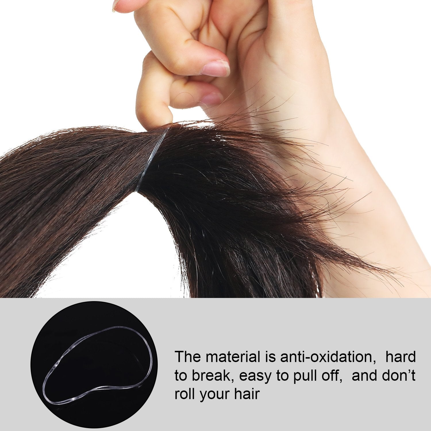 Transparent Hair Bands for Bridal Girls Ponytail Holder Elastic Rubber Bands Rope - KiwisLove