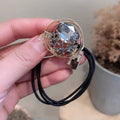 Crystal Head Rope Female Simple Ins Hair Ring  Net Red Tie Hair Rope leather Case - KiwisLove