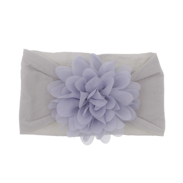 Baby Headband Nonly Big Chiffon Flower Headbands Bow - KiwisLove