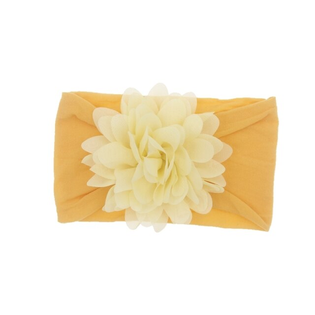 Baby Headband Nonly Big Chiffon Flower Headbands Bow - KiwisLove