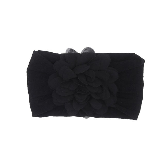 Baby Headband Nonly Big Chiffon Flower Headbands Bow - KiwisLove