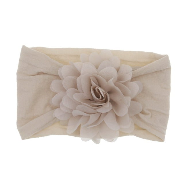 Baby Headband Nonly Big Chiffon Flower Headbands Bow - KiwisLove