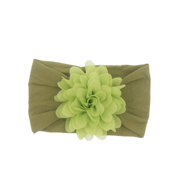Baby Headband Nonly Big Chiffon Flower Headbands Bow - KiwisLove