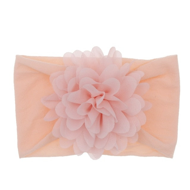 Baby Headband Nonly Big Chiffon Flower Headbands Bow - KiwisLove