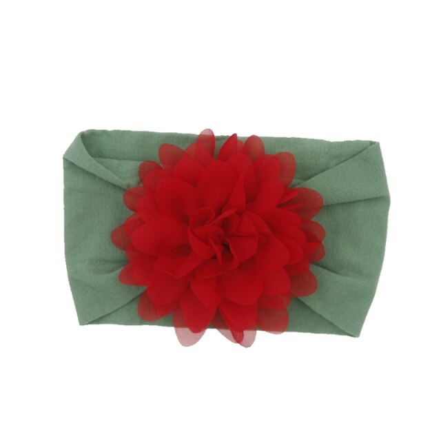 Baby Headband Nonly Big Chiffon Flower Headbands Bow - KiwisLove