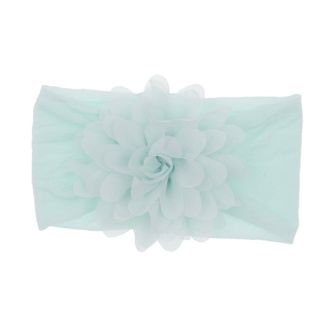 Baby Headband Nonly Big Chiffon Flower Headbands Bow - KiwisLove