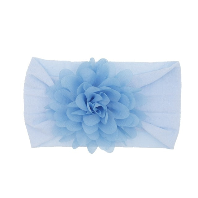Baby Headband Nonly Big Chiffon Flower Headbands Bow - KiwisLove