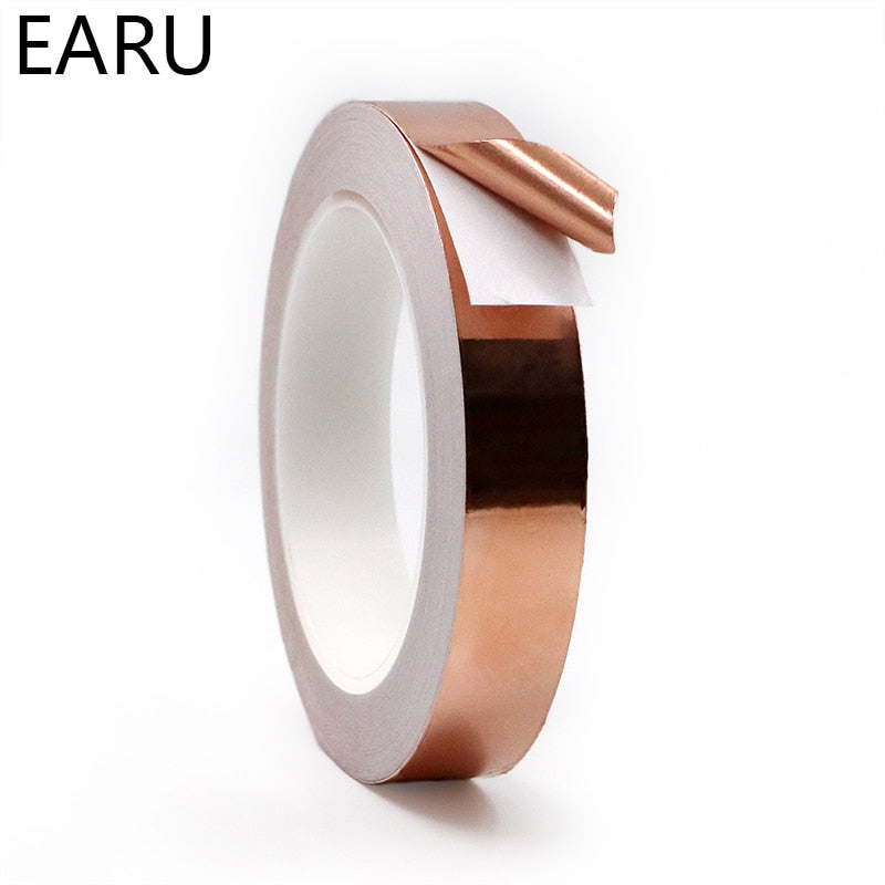 20M Single Side Conductive Copper Foil Tape Strip Adhesive EMI Shielding - KiwisLove