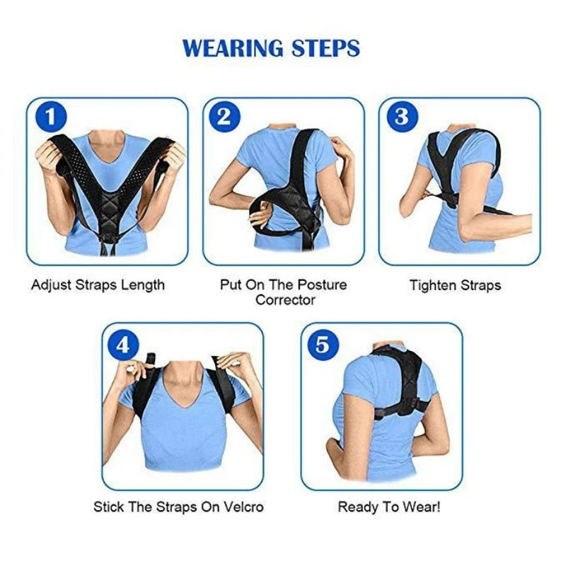 Adjustable Clavicle Posture Corrector  Upper Back Brace - KiwisLove