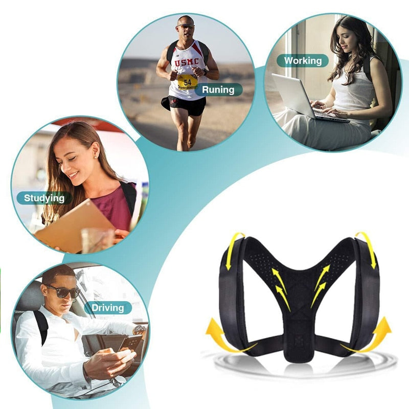 Adjustable Clavicle Posture Corrector  Upper Back Brace - KiwisLove