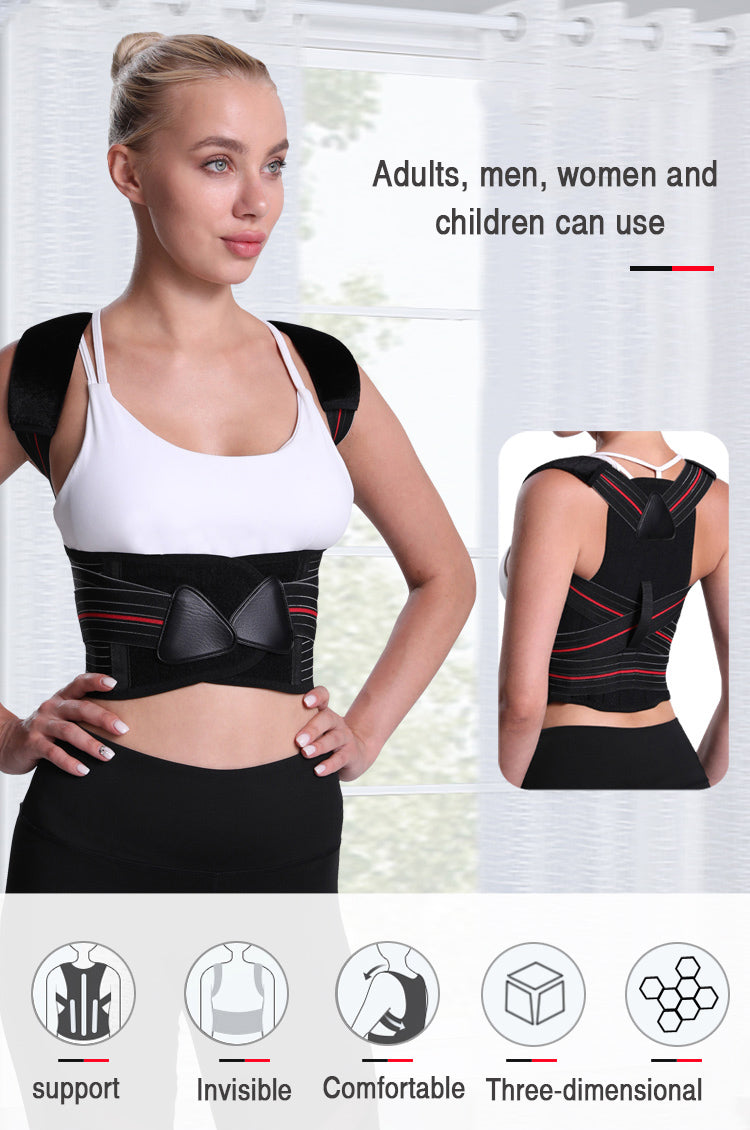 Adjustable Posture Corrector Back Support Shoulder Back Brace Posture - KiwisLove