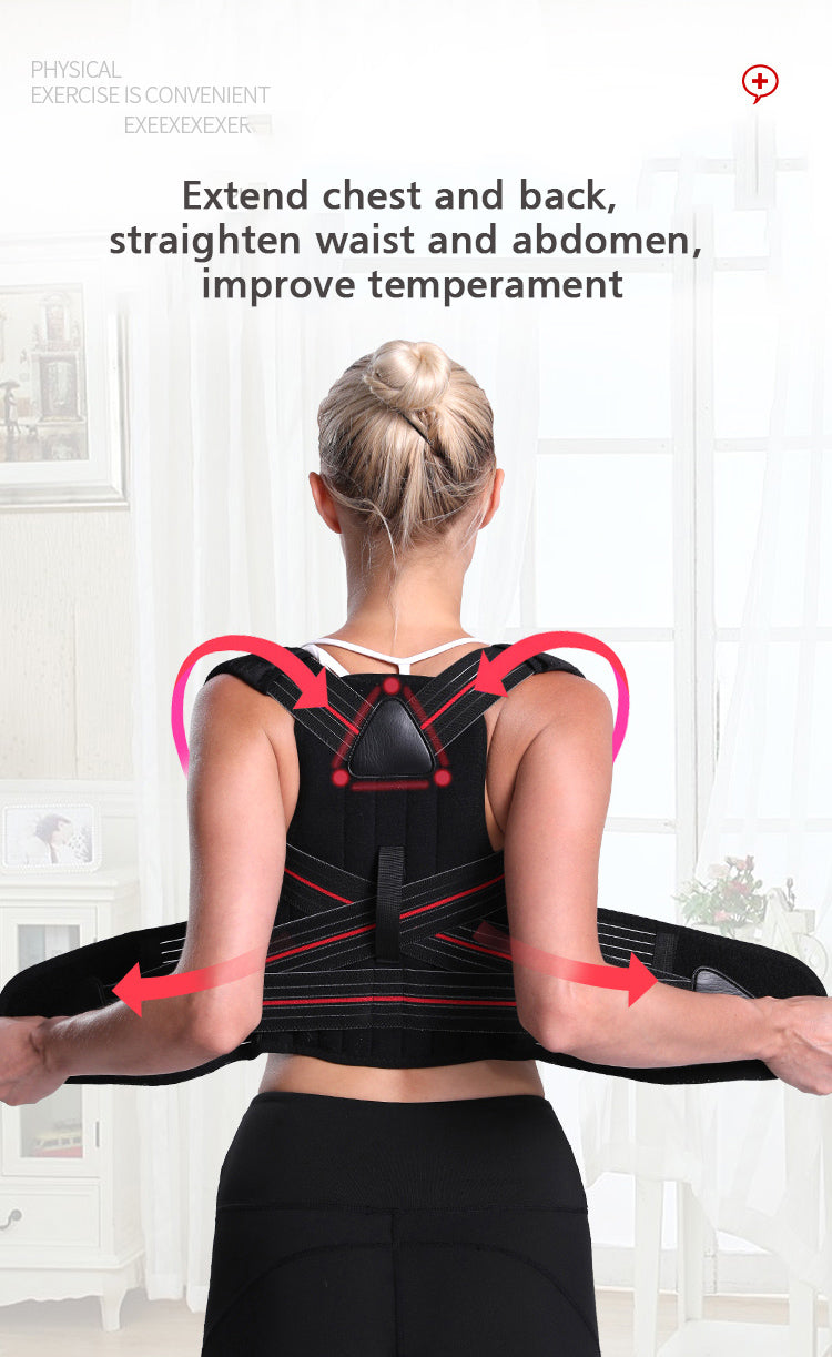Adjustable Posture Corrector Back Support Shoulder Back Brace Posture - KiwisLove