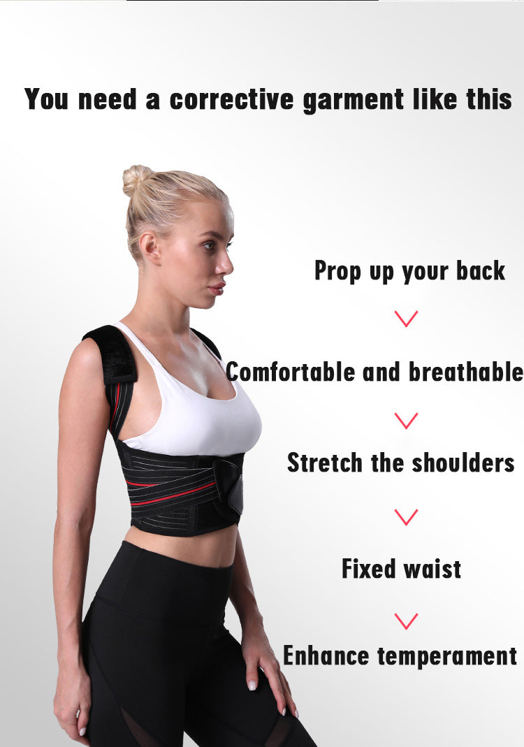 Adjustable Posture Corrector Back Support Shoulder Back Brace Posture - KiwisLove