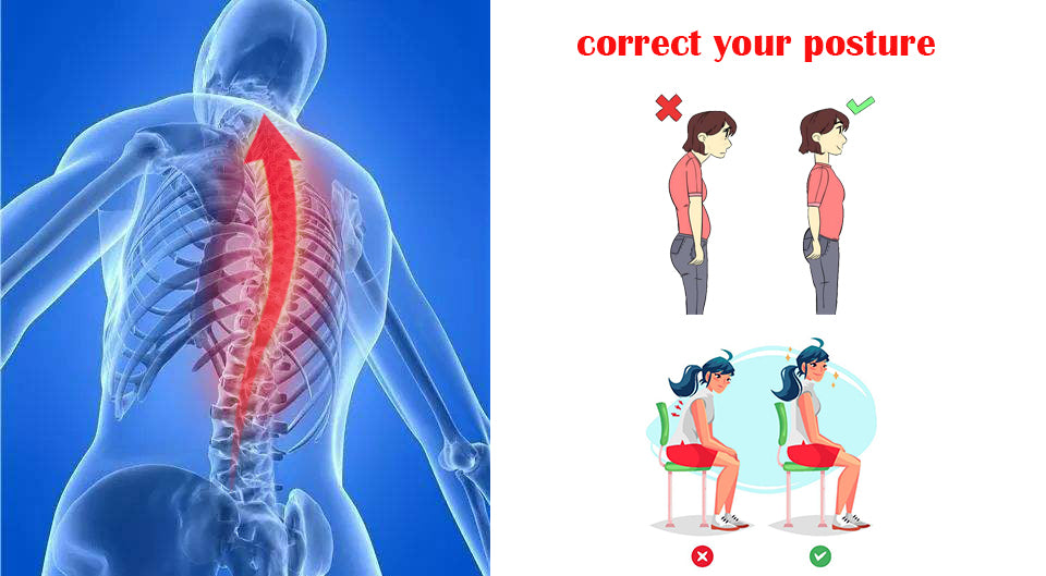 Posture Corrector Adjustable Back Support Shoulder Lumbar - KiwisLove