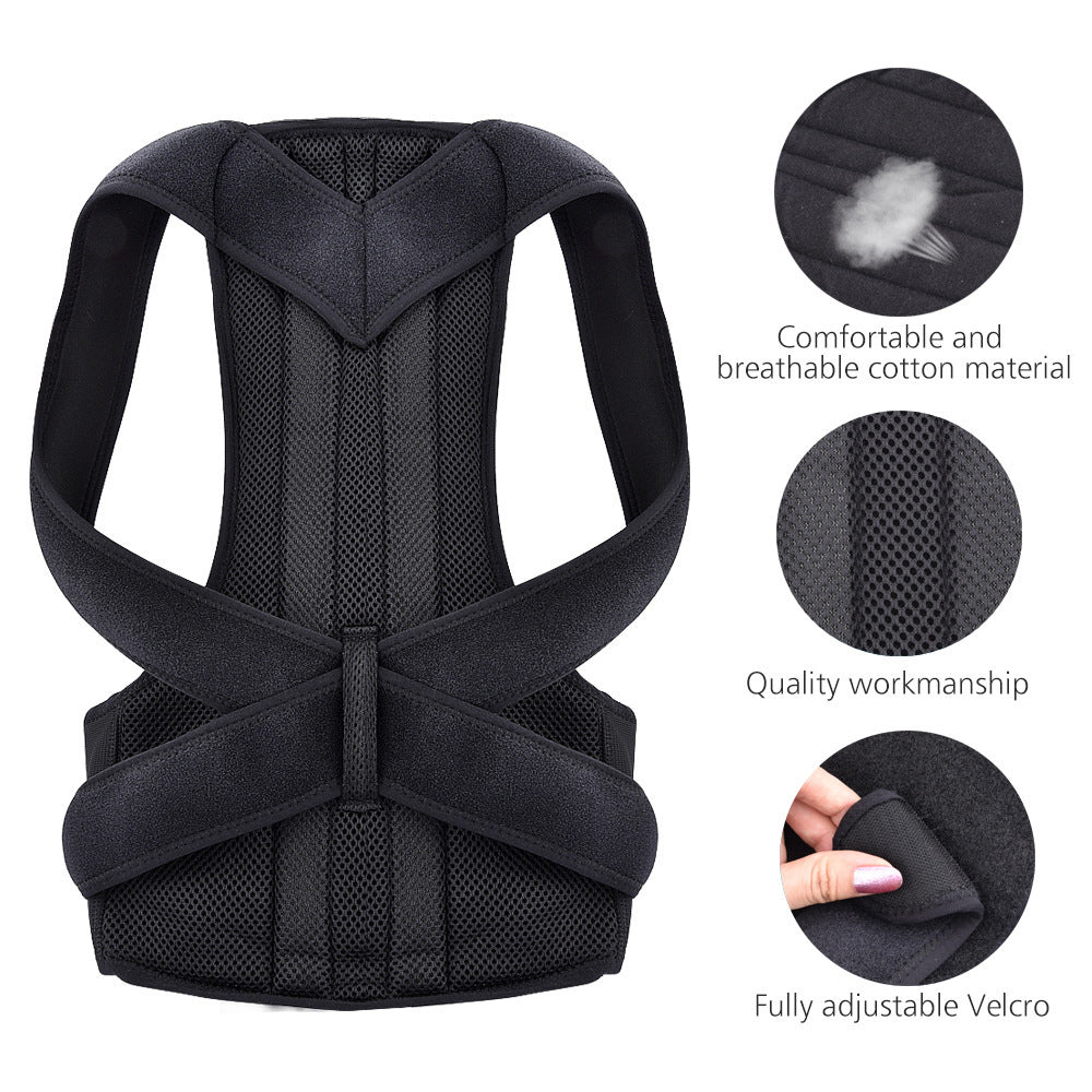 Posture Corrector Adjustable Back Support Shoulder Lumbar - KiwisLove