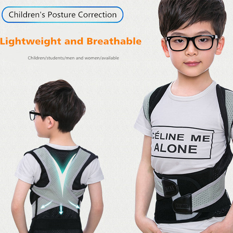 Back Shoulder Support Belt Posture Corrector for Adult Children Back Straightener Braces Lumbar Support Straight Shoulder Tights - KiwisLove