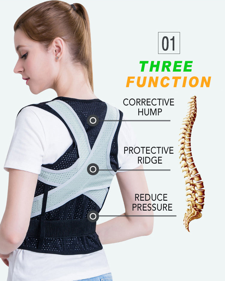 Back Shoulder Support Belt Posture Corrector for Adult Children Back Straightener Braces Lumbar Support Straight Shoulder Tights - KiwisLove