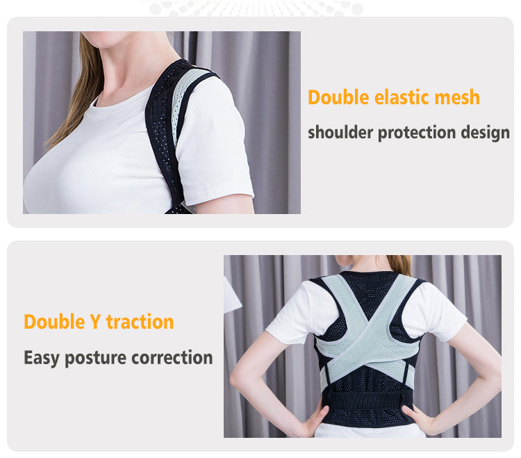 Back Shoulder Support Belt Posture Corrector for Adult Children Back Straightener Braces Lumbar Support Straight Shoulder Tights - KiwisLove