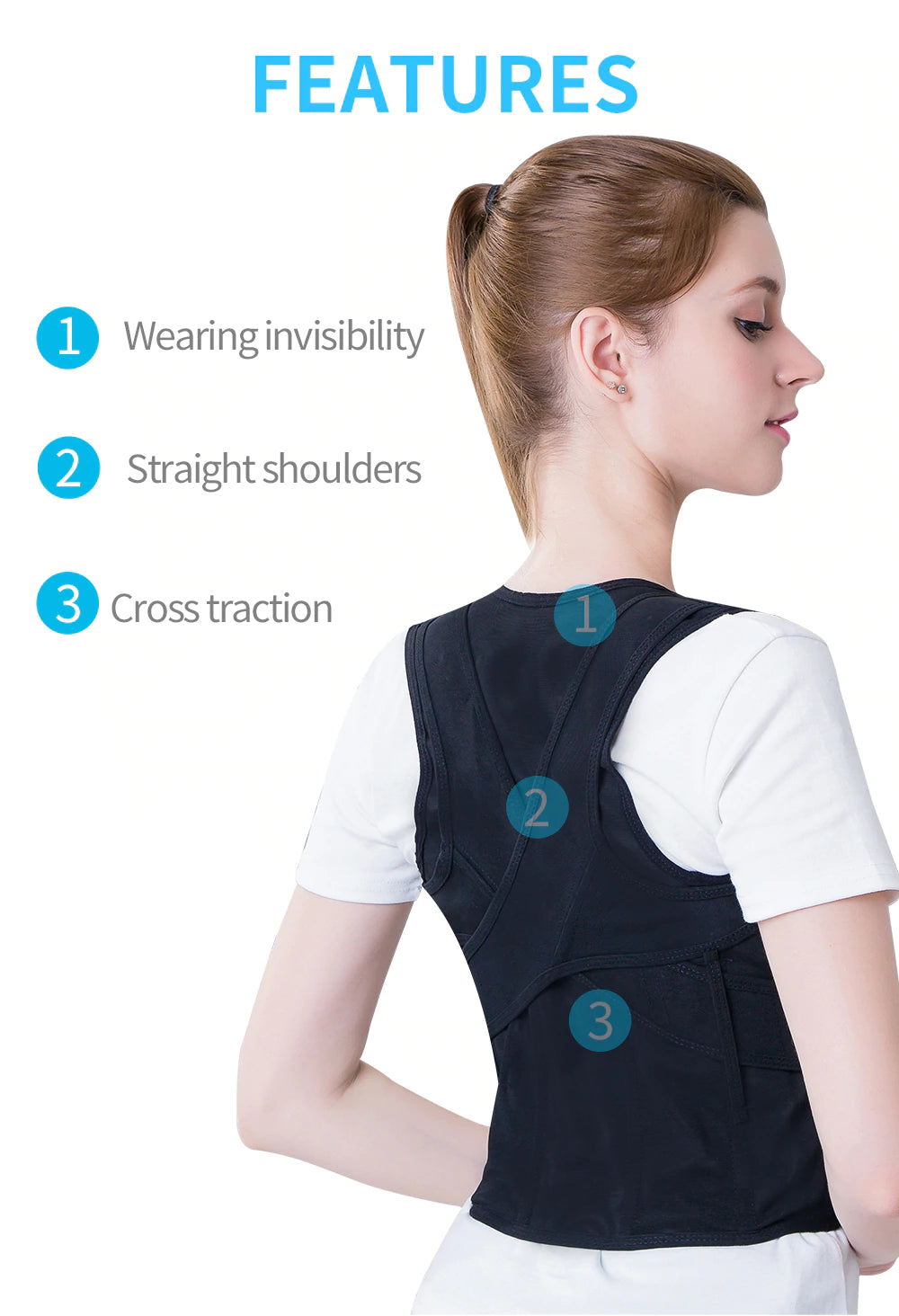 Back Posture Corrector Therapy Corset Spine Support Belt Lumbar - KiwisLove