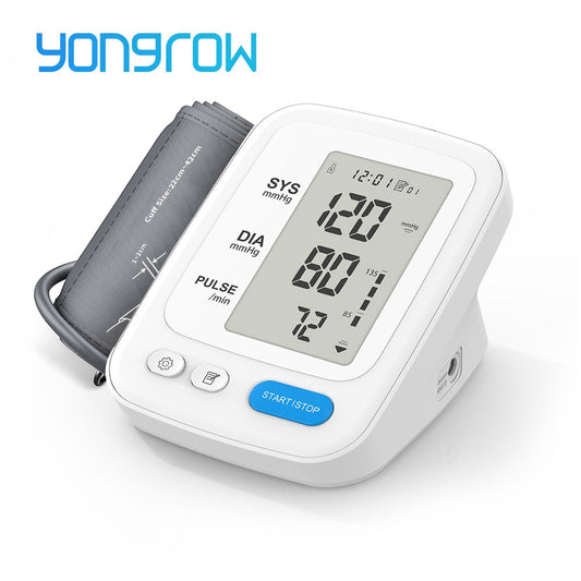 Yongrow Portable Digital Upper Arm Blood Pressure Monitor Portable LCD Digital - KiwisLove