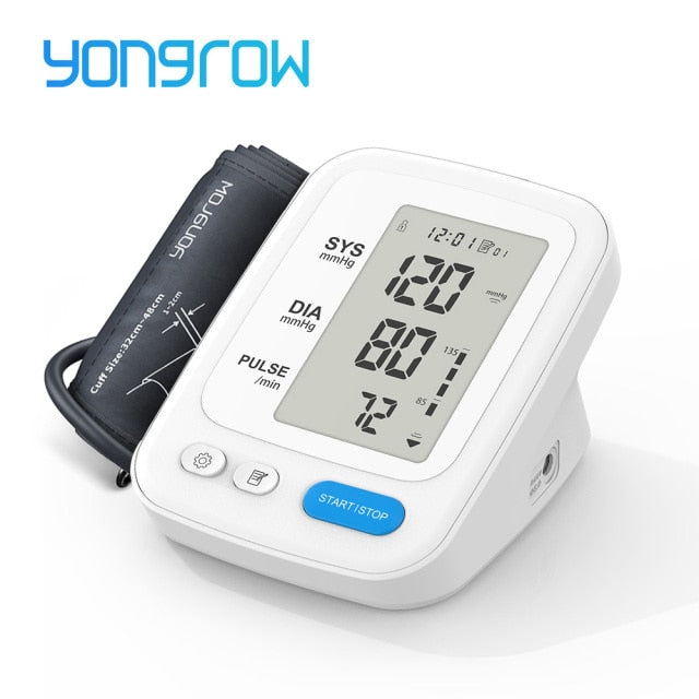 Yongrow Portable Digital Upper Arm Blood Pressure Monitor Portable LCD Digital - KiwisLove
